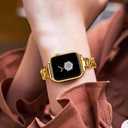 38/40/41/42mm(Series 11/10) Cool Chain Smartwatch Bands Compatible for Apple Watch Bands Series 11/ SE3/10/9/8/7/6 42/44/45/46mm Stylish Replacement Watch Strap for Iwatch S11/10/9/8/7/6