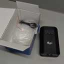 AQQA Fish Tank Air Pump Dual Outlets Rechargeable Battery Air Pump Aquarium Aerator Powerful Backup Fish Oxygen Pump Portable for Live Bait Adjustable Airflow (3W,120GPH)