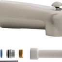 Westbrass E507DUS-07 Universal Fit 7" Diverter Tub Spout, Zinc, Satin Nickel (1 Pack)