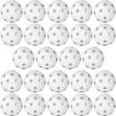Coopay 24/80 Pack Baseball Practice Balls Plastic Training Balls Lightweight Hollow Softballs for Hitting, Baseball Training Indoor Outdoor Use
