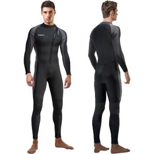 Divmystery Wetsuits for Men Women Chest Back Front Zip- 3/2mm Shorty Full Body Wet Suits for Men Women, Wetsuit in Cold Water for Surfing Diving Snorkeling Kayaking Paddleboarding Water Sports, X-Small