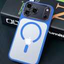 Magnetic for iPhone 17 Pro Max Case with Integrated Camera Protection, [Seamless Work with Magsafe] [Military Grade Shockproof] [Covered Camera Control Button] for iPhone 17 Pro Max 6.9'', Ultramarine