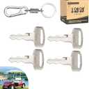 10L0L 4 Pack Ignition Keys for Yamaha G14 G16 G19 G20 G21 G22 G29 Drive Electric Golf Cart, Replace OEM JU2-H2511-00