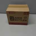 YULEER Plastic Juice Bottles with Caps 12PCS 12OZ Reusable Juice Bottles with Leakproof Lids, Brush, Funnel & Labels Clear Juice Containers for Juicing, Smoothies and Homemade Beverages