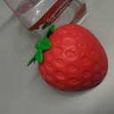 Squishy Squeeze Strawberry Giant Jumbo Big 7 Inch Slow Rising Stress Ball, Realistic Fruit Squeeze Toy for Relief, Adults Kids Sensory Fidget Strawberry Squishy Gifts Party Favor(7 Inch Red)