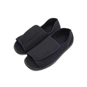Men's Open Toe Diabetic Recovery Slippers, Adjustable Orthopedic Wide Width Walking Shoes for Arthritis Edema Swollen Feet Elderly Men 9.5