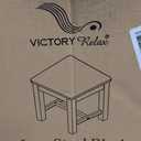 VICTORY RELAX 12 Inch Wooden Black Step Stool, Small Nature Beach Chair Under Desk, Indoor Acacia Wood Short Footstool for Living Room, Kitchen, Bathroom