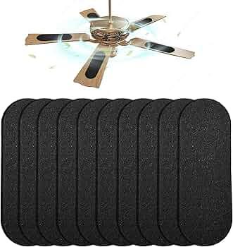 15 Pcs Ceiling Fan Filters for Blades, Easy-Stick Activated Coconut Shell Carbon Air Filter, Universal Ceiling Fan Air Filter Pads for Home Office Common Household Contaminants