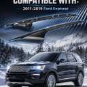 A Pillar Windshield Molding Trim Fit Ford Explorer 2011 2012 2013 2014 2015 2016 2017 2018 2019 4 Door Left Driver Right Passenger Side Replaces BB5Z-7803145-AA BB5Z7803145AA 926-450 926-451