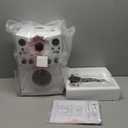 Singing Machine Portable Karaoke Machine for Adults & Kids with Wired Microphone, White - Built-In Speaker, Bluetooth with LED Disco Lights - Karaoke System with CD+G Player & USB Connectivity