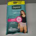 Depend Fresh Protection Adult Diapers, Incontinence & Postpartum Bladder Leak Underwear for Women, Disposable, Maximum, Medium, Blush, 30 Count, Packaging May Vary