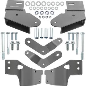 maXpeedingrods 4.5"+ Control Arm Drop Kit for Jeep Cherokee XJ 1984-2001 Relocation Brackets, Gray