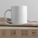 TANGLONG Sublimation Mugs Blank, Tazas Para Sublimacion, White Ceramic Sublimation Cups, Bulk Mugs for Coffee, Tea, Latte, Soup, Milk, Hot Cocoa 11 oz Set of 6