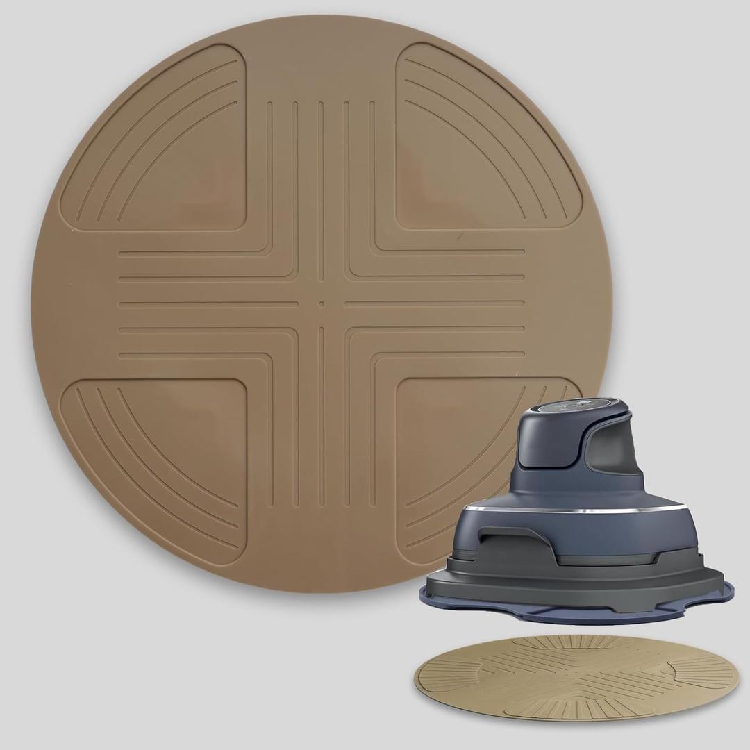 3 x Silicone Heat Resistant Mat for Ninja Crispi Air Fryer,Non Slip Trivet for Ninja Air Fryer Accessories,Heatproof Potholder for Crispi Air Fryer,Protects Countertops, Easy to Clean (Olive Green)