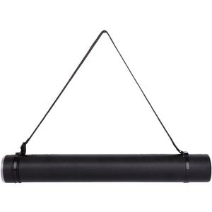 TRANSON Durable Poster Storage Tube with Straps 24"-40" Extendable for Blueprints, Artwork, Maps, Posters Color Black (1 Pack-Black)