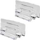 Acrylic Letter Sorter Little File Folder Sorter (2 Pack) for Paper, Letter, Envelope, Office File Organizer, Office Supplies, Desk Accessories - Clear