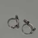 2Pcs 1 1/2 Inch T-Bolt Hose Clamps for Range 43-49mm, Stainless Steel T Clamp Adjustable Turbo Clamps Intercooler Hose Clamp for 1.5" ID