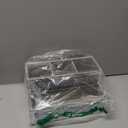 SHYFOY Bathroom Accessories Set, 3 Piece Silver Crystal Crushed Diamond Bathroom Accessory Decor Sets, Glass Bath Restroom Set Vanity Organizer Includes Soap Dispenser, Toothbrush Holder, Soap Dish