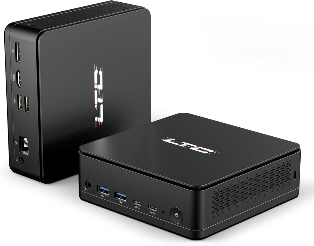 LTC Gaming Mini PC, AMD Ryzen 7 8845HS, Radeon 780M Graphic, Upgradable 16GB DDR5 RAM, 1TB PCIe 4.0 SSD, USB4, WiFi 6, BT 5.2, 2.5Gbps Ethernet, Triple 4K/8K Display