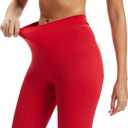 VME High Waist Buttery Soft Yoga Pants - Tummy Control Workout Running Yoga Legging for Women (Red, S)