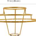 OSALADI DIY Chandelier Frame Lamp Shade Wire Frame 10.9 Inch Iron Light Fixture Replacement for Ceiling Pendant Lamps and Table Lamps