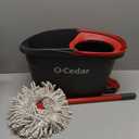 O-Cedar EasyWring Microfiber Spin Mop, Bucket Floor Cleaning System, Red, Gray, Standard