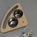 Bird Perch, Parrot Platform Wood Stand with Feeding Bowl Cups Bird Toys Parrot Cage Accessories for Parakeet Lovebird Cockatiel Conure Budgie Small Animals