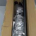 Corner Shower Caddy Tension Pole: Adjustable Rustproof 4-Tier Inside Bathroom Organizer - 47-121 inch Quick Installation Bathtub Shelves for Shampoo Storage - Rod Floor Standing Bath Rack - Black