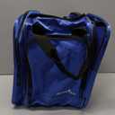 Athletico Bowling Bag for Single Ball - Single Ball Tote Bag With Padded Ball Holder - Fits a Single Pair of Bowling Shoes Up to Mens Size 14 (Blue)