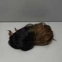 Black to Brown Wig with Bangs Long Ombre Brown Curly Wavy Wigs Natural Looking Heat Resistant Synthetic Bangs Wig for Daily Party Use (Black to Brown,26 Inches)