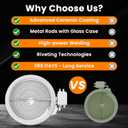 Upgraded 6.5 In DG47-00060A W11171119 Electric Range Single Radiant Surface Heating Element Replacement for Whirl-pool May-tag Kitchen-Aid Jenn-Air Range Stove, Replace 8273994 W10823711 By Fetechmate