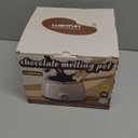 Chocolate Melting Pot Candy Melts Melter with 2 Insert Pots and Spatula, 4 Cups Capacity Warmer Machine, Ideal Dipping Tool Kitchen Supplies for Making Cake Pop Covered Strawberries Fondue