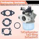 Carburetor kit for Toro TimeMaster 30 inch 20199 BS 8.75 OHV 190cc Lawn Mower Parts