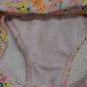 Tween Girl Floral Print Smocked Ruffle Hem Bikini Set Summer Beach
 S