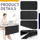 48" Under Desk Privacy Panel Self-Adhesive Modesty Panel 600D Heavy Duty Desk Skirt Privacy Divider for Office Home or Standing Workstation Concealer Shield