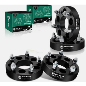 YHTAUTO 5x4.5 to 5x5 inch Wheel Adapters 1.25 inch Fit Accord, Civic, CR-V, Camry, Tacoma, Optima, Sorento, Patriot Tire Spacers w/M12x1.5 & 12.9 Grade Studs, 73mm Center Bore 5 Lug - 4PCS