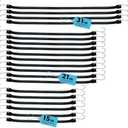 XSTRAP STANDARD 20 Pack Multiple Size Natural Rubber Tarp Bungee Straps 100% EPDM Tie Down Cords with S Hooks Heavy Duty Ideal for Securing Tarps