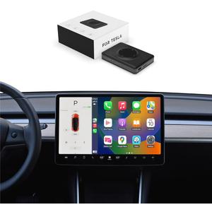 Tesla Carplay, Wireless Carplay Adapter & Android Auto for Tesla Model 3/Model Y, 2016-2024 Years, Plug & Play Instant, 2.4G+5G Dual-Band WiFi