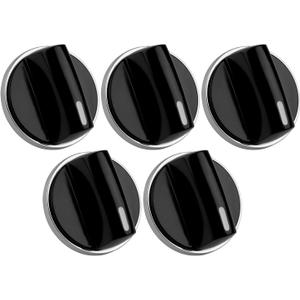 00650847 Cooktop Stove Knobs Compatible with Bosch, 5 Pack Range Oven Gas Burner Knob Replace 650847 1999734 AH3480601 AP4513132 PS8731208