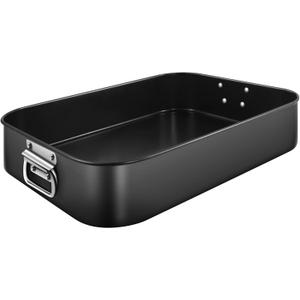 Lasagna Pan Deep, Baking Pan for Oven, 16x12x3 Inch Baking Dishes for Oven, Roasting Pan Brownie Pan with Handles, Rectangle Cake Pans Sets for Baking, Deep Baking Pan, Nonstick Bakeware Set