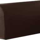 vctops Waterproof Faux Pu Leather Armrest Covers Vintage Stretch Arm Covers for Chairs Couch Sofa Armchair Slipcovers for Recliner Sofa 2pcs, Dark Coffee