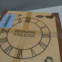 LEIKE Large Wall Clocks,Silent,Non Ticking,Battery Operated Big Retro Round Modern Wood Wall Clock for Living Room, Bedroom,Dinning Room,Farmhouse,Office,Home Decor-20 Inch(Black-Roman Numerals)