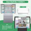 11030671 Door Shelf Bin Compatible with bosch Refrigerator B36CT80SNS B36CD50SNB B36CT81SNS B36CT80SNB Door Bin etc. 11030671 Tray Replacement AP6893782, EAP12729558, PS12729558, ABS13099, PD00069570