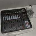 8 Channel Audio Mixer with Bluetooth, Professional DJ Mixer Board with 48V Phantom Power, USB Audio Interface & MP3 Player, Sound Mixing Console for Podcast, Home Studio, Live Streaming & Recording