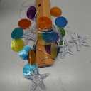 Toodour Solar Wind Chimes for Outside, Birthday Gifts for Women Mom Grandma, Waterproof 2 Modes Shells Solar Powered Outdoor Lights for Patio Holiday Garden Porch Yard Outdoor Decor - Blue & Green