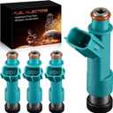 23250-28080 2.4L Fuel Injectors Fit For:-Toyota Camry Corolla Highlander for:-RAV4 Solara Matrix 2004-2010, For:-Scion tC 2005-2010 xB 2008-2010, Replace 23250-0H060 23209-28080 (4 Pcs)