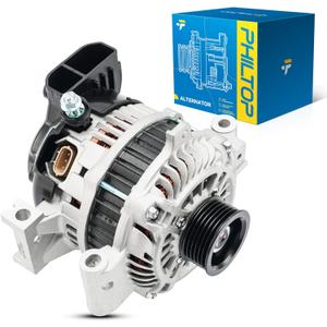 PHILTOP Alternator Compatible with Mazda,2006-2013 Mazda 6 2.3/2.5L Naturally Aspirated,2006-2008 MX-5 Miata High Amp Alternators Replace 11168N 12V 100Amp CW S6 6-Groove Pulley,100 Amp,11168N