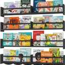 34Inch Nursery Bookshelves,Set of 4,Wall Floating Shelf Kids Coat Rack with 6Hooks,Hanging Book Shelf for Baby Nursery Room Dcor Patent Number: 29958098(Black, 34)