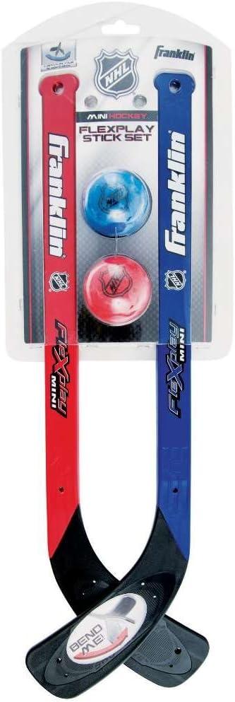 Franklin Sports NHL Flex Play Hockey Sticks and Ball Set - 2 Players