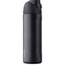 Owala FreeSip Insulated Stainless Steel Water Bottle with Straw, BPA-Free Sports Water Bottle, Great for Travel, 24 Oz, Very, Very Dark